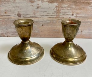 Sterling Weighted Candlestick Holders
