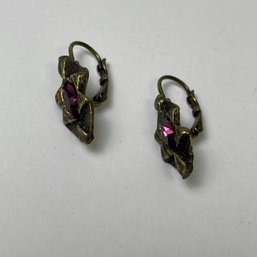 Thelma Paris Bejeweled Pierced Earrings