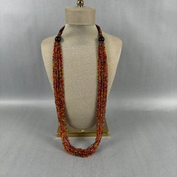 Multi Strand Colorful Necklace