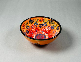 Floral Designed Bowl Handmade