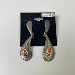 Thelma Paris Silver Toned Earrings