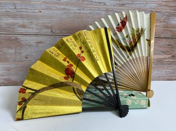 Lot Of 7 Japanese Fans