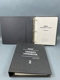 PFAFF Owners Handbook Volumes 1 And 2.