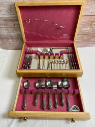 Lot Of Stainless Silverware- Various Patterns In A 2 Drawer Chest