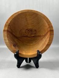 Tom Schulz Signed Alaskan Wood Bowl