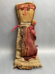 Peruvian Burial Doll With Child