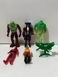 Lot Of Swamp Thing Action Figures And More