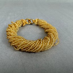 Gold Color Beaded Bracelet