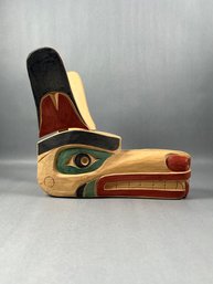 NW Coast Wood Cared Mask Unsigned, For Hanging On Wall