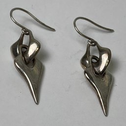 Sterling Silver Abstract Earrings