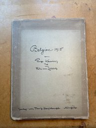 1915 Belgien Ein Skizzenbuch Von Luigi Kasimir Fedor Von Zobeltitz Illustrated