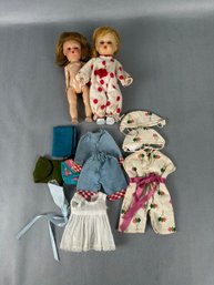 2 - 7.5 Inch Dolls - One Has No Arms