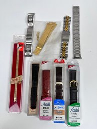 Lot Of New And Used Watchbands.