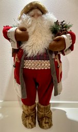 36 Tall Santa With Basket