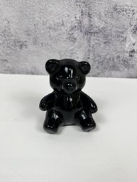 Vintage Oneida Hand Blown And Cut Lead Crystal Black Bear.