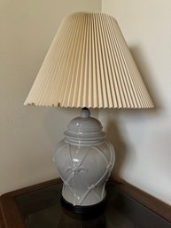 Vintage Gray Glass Lamp *LOCAL PICKUP ONLY - NO SHIPPING*