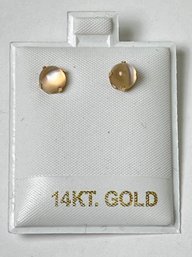 14k Gold Pearl Earrings