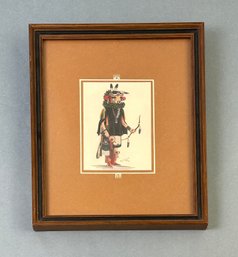 Vintage Navjo Hopi Print Framed