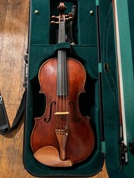 Beautiful Violin With Bow And Case