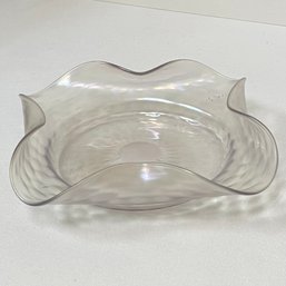 Vintage Iridescent Glass Candy Tray