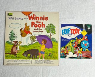 Vintage Disney Winnie The Pooh & Puff And Toot Vinyls