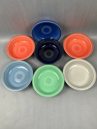 7 Fiesta Ware 6.75 Inch Multi Color Bowls.