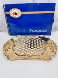 Royal Doulton Silver Gold Collection Expanding Trivet.