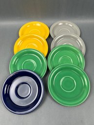 8 Fiesta Ware Style 6 Inch Saucers.