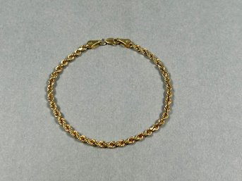 14K Yellow Gold Rope Bracelet