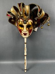 Maschera Del Galone With Certificate From Venice Italy.