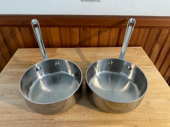 Pair Of Small All Clad Pans