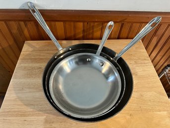 Lot Of Three All Clad Pans