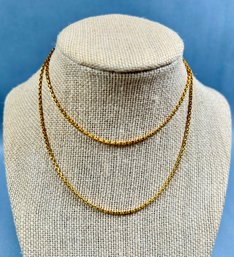 22K Yellow Gold Chain Necklace