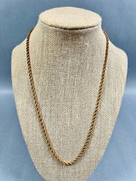 14K Yellow Gold Rope Necklace