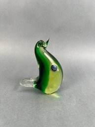 Small Murano Glass Penguin.