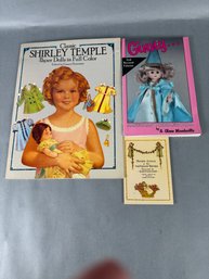 Shirley Temple Paper Dolls, Book On Ginny Dolls And Mother Goose Rhymes