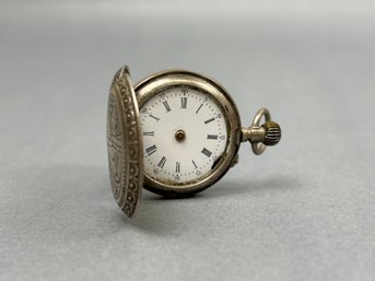 Small Silver Hunter Case Pocket Watch