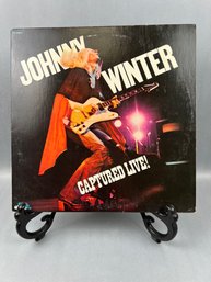 Johnny Winter Captured Live Vinyl Album.