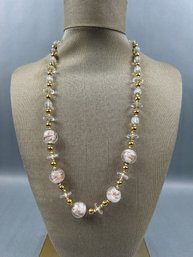 Opalescent Glass Necklace