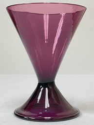 Vintage Venetian Stemmed Wine Glass