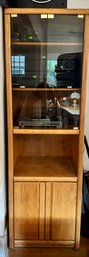 Oak And Glass Cabinet