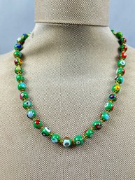 Vintage Murano Glass Beaded Necklace