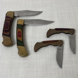 VTG 4 Lot Lockback Pocket Knives Hunting Knife