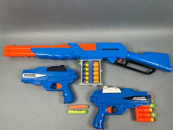 Buzz Bee Toys Lot Of 3 Nerf Style Guns.