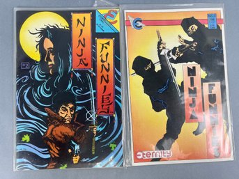 2 Ninja Funnies Comic Books.