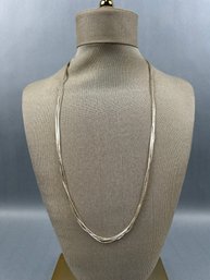 Vintage Multi Strand Sterling Necklace