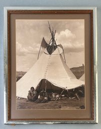 Vintage Native American Photograph Framed