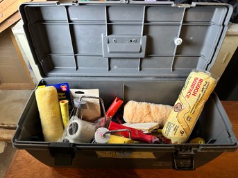 Toolbox With Paint Supplies