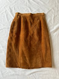 Vintage Brown Suede Pencil Skirt *LOCAL PICKUP ONLY - NO SHIPPING*