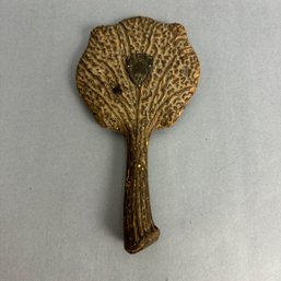 Antique Bone Antler Hand Mirror - Early 1900s